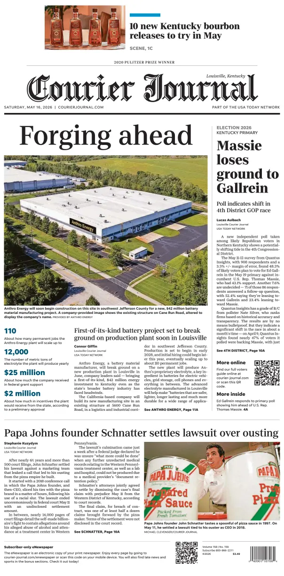 Cover of The Courier-Journal (Louisville)