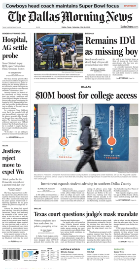 Cover of The Dallas Morning News