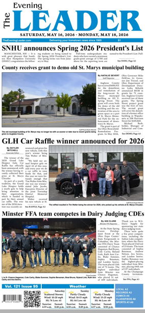 Cover of The Evening Leader