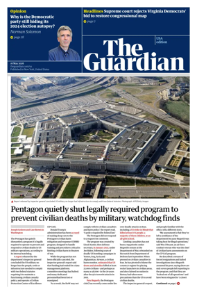 Cover of The Guardian (USA)