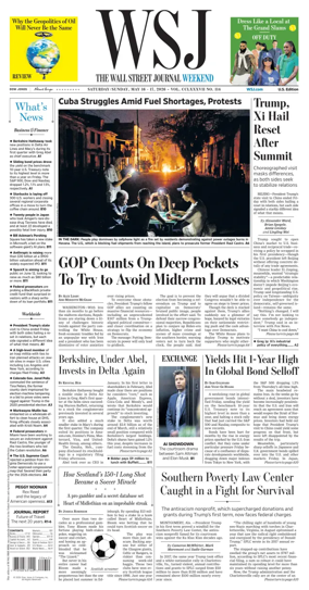 Cover of The Wall Street Journal