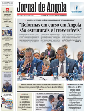 Cover of Jornal de Angola