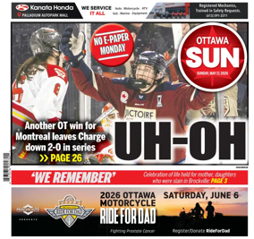 Cover of Ottawa Sun