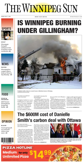Cover of Winnipeg Sun