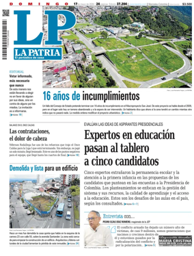 Cover of La Patria (Colombia)