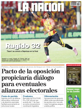 Cover of La Nacion (Costa Rica)