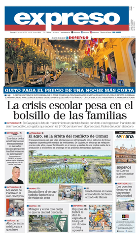 Cover of Diario Expreso