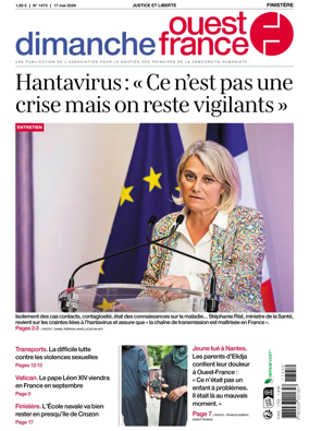 Cover of Dimanche Ouest France (Finistere)