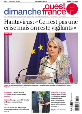 Cover of Dimanche Ouest France (Ille-et-Vilaine)