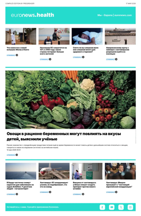 Cover of Euronews Health (Russian) Compiled Edition