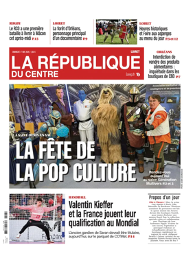 Cover of La Republique du Centre (Orleans - Loiret))