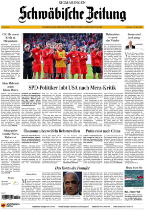 Cover of Schwabische Zeitung (Sigmaringen)