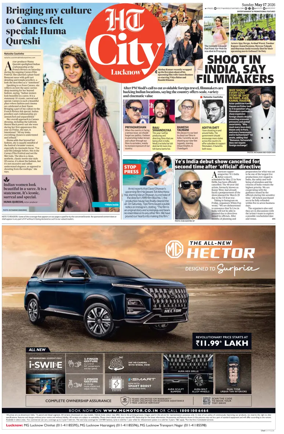 Cover of Hindustan Times (Lucknow) - Live