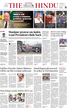 Cover of The Hindu (Hyderabad)