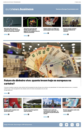 Cover of Euronews Business (Portuguese)