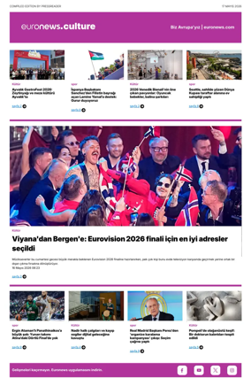 Cover of Euronews Culture and Sport (Turkish) Compiled Edition