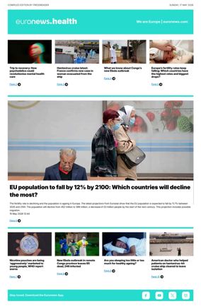 Cover of Euronews Health (English) Compiled Edition
