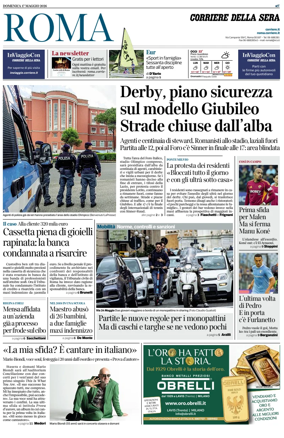 Cover of Corriere della Sera (Roma)