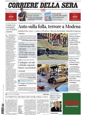 Cover of Corriere della Sera