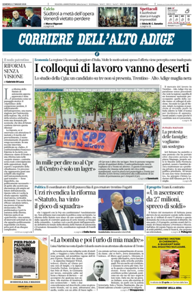 Cover of Corriere dell'Alto Adige