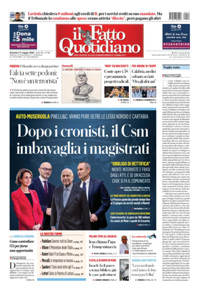 Cover of Il Fatto Quotidiano