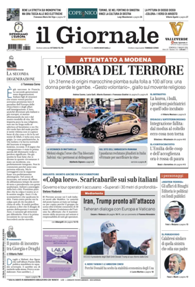 Cover of Il Giornale (Italy)