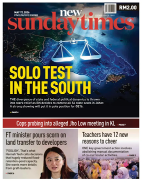 Cover of New Straits Times