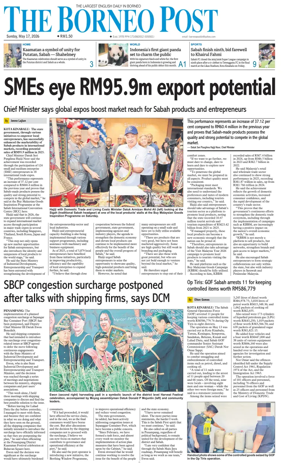 Cover of The Borneo Post (Sabah)