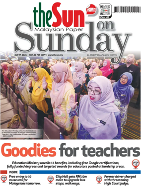 Cover of The Sun (Malaysia)
