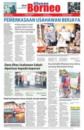 Cover of Utusan Borneo (Sabah)