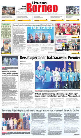 Cover of Utusan Borneo (Sarawak)