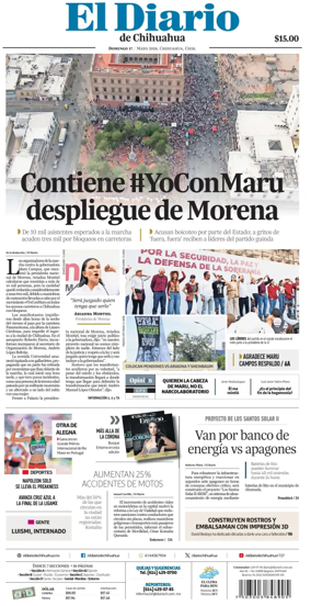 Cover of El Diario de Chihuahua