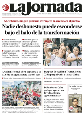 Cover of La Jornada