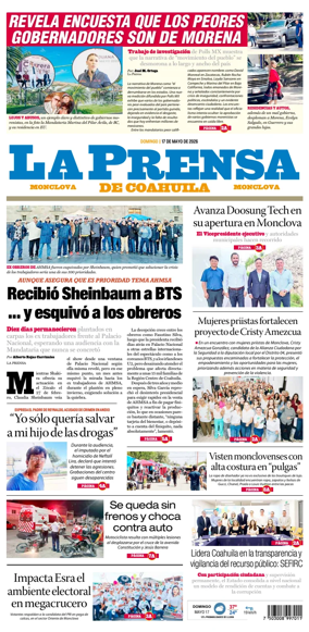 Cover of La Prensa de Coahuila