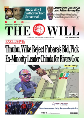 Cover of THEWILL NEWSPAPER