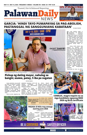 Cover of Palawan Daily News