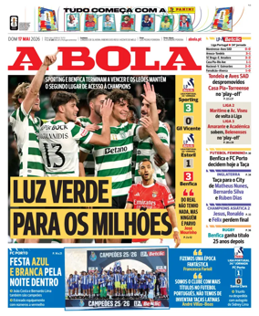 Cover of A BOLA (Portuguese)