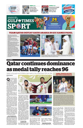 Cover of Gulf Times Sport