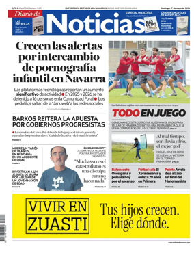 Cover of Diario de Noticias (Spain)