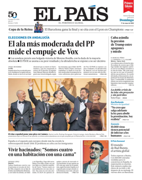 Cover of EL PAIS primera edicion