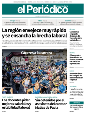 Cover of El Periodico Extremadura