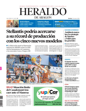 Cover of Heraldo de Aragon