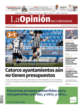 Cover of La Opinion de Murcia (Cartagena)