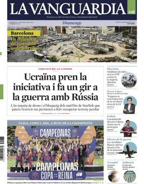 Cover of La Vanguardia (Catalonia - 1st edition)