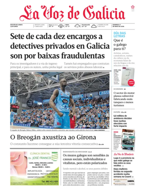 Cover of La Voz de Galicia (Monforte)