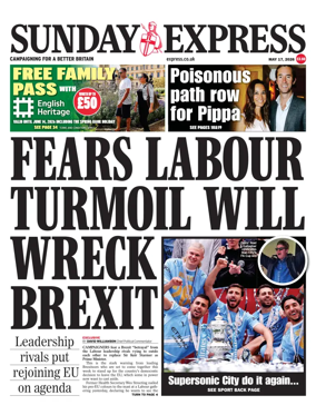 Cover of Sunday Express
