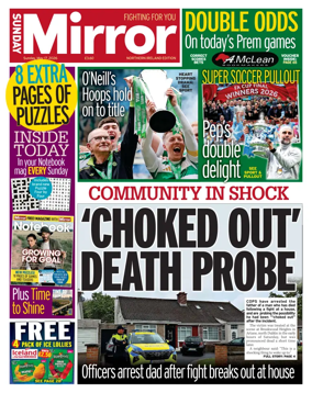 Cover of Sunday Mirror (Northern Ireland)