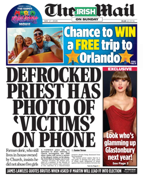 Cover of The Irish Mail on Sunday