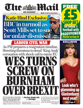 Cover of The Mail on Sunday