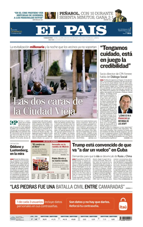 Cover of El Pais (Uruguay)